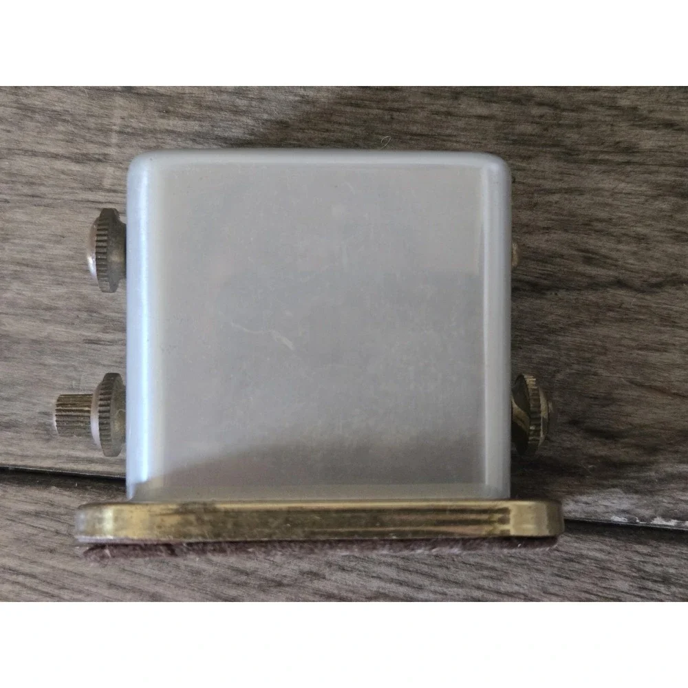 Vintage Park Sherman ART DECO MCM Small Aluminum & Brass Perpetual Desk Calendar
